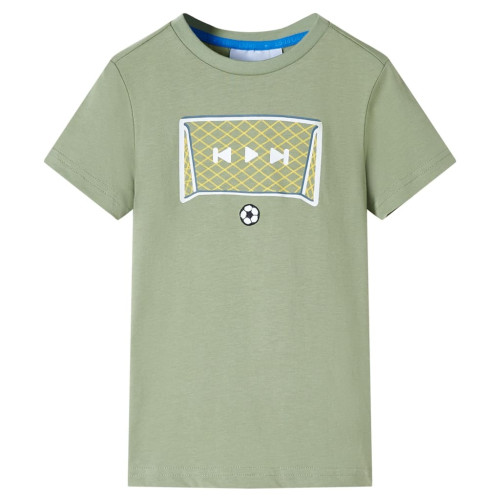 vidaXL T-shirt för barn ljus khaki 92