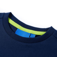 Produktbild för T-shirt med långa ärmar för barn marinblå 104