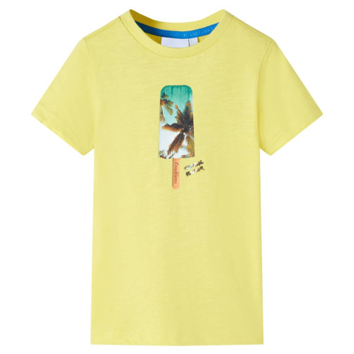 vidaXL T-shirt för barn gul 104