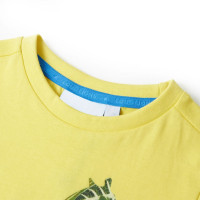 Produktbild för T-shirt för barn gul 116