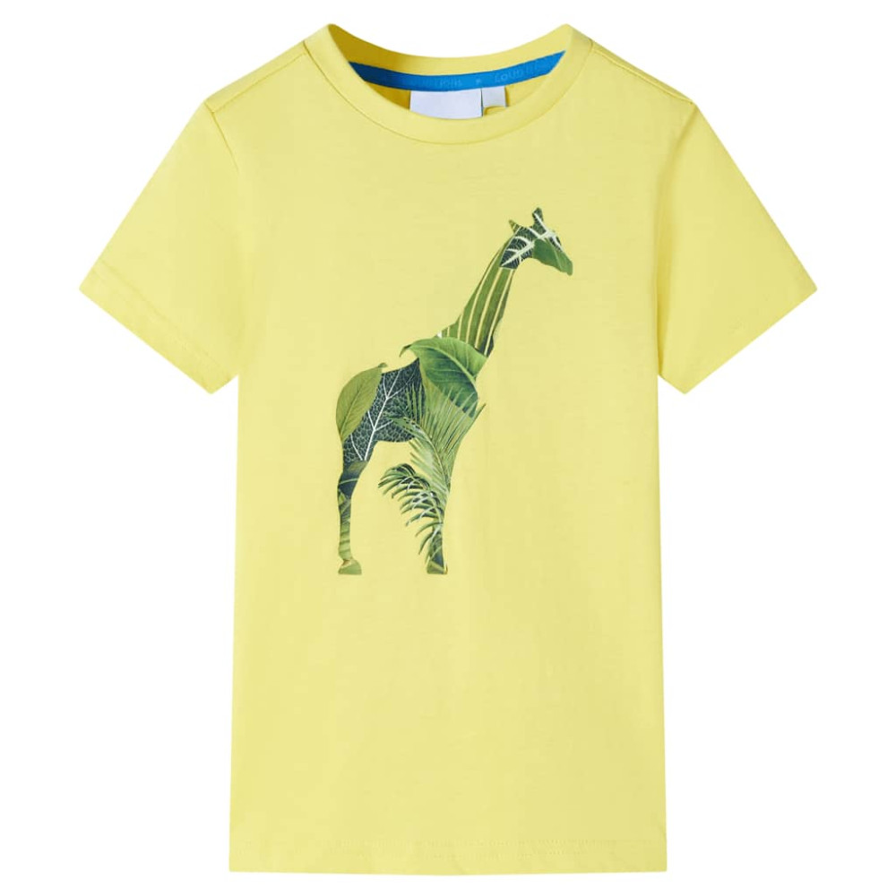 Produktbild för T-shirt för barn gul 92