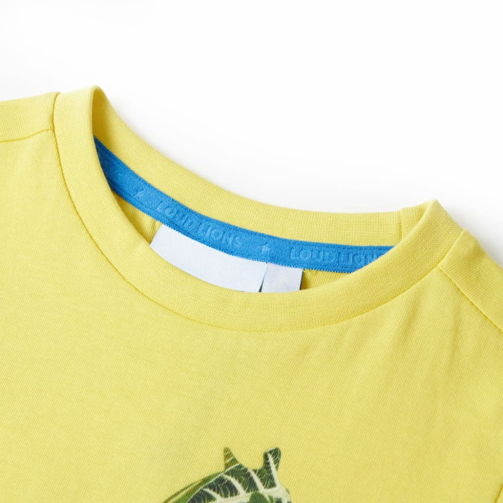 Produktbild för T-shirt för barn gul 92