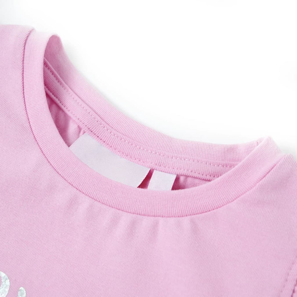 Produktbild för T-shirt med volangärmar för barn lila 116