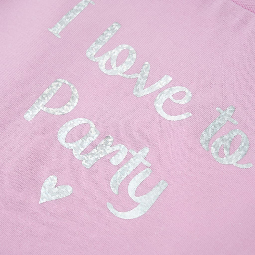 Produktbild för T-shirt med volangärmar för barn lila 116