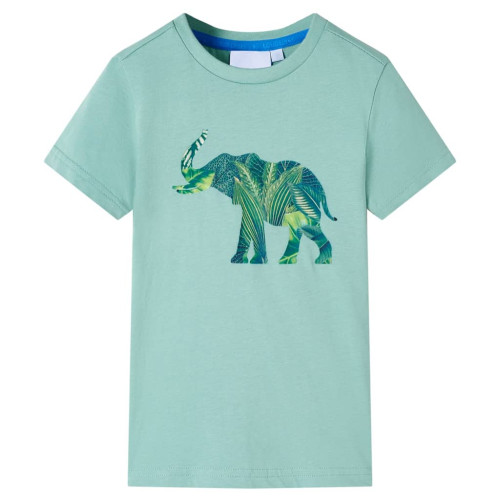 vidaXL T-shirt för barn ljus khaki 140