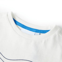 Produktbild för T-shirt för barn ecru 140