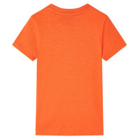 Produktbild för T-shirt för barn mörk orange 104