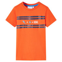 Produktbild för T-shirt för barn mörk orange 116