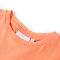 Produktbild för T-shirt med formade ärmar för barn neon orange 116