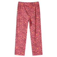 Produktbild för Pyjamas med långa ärmar för barn gammelrosa 92