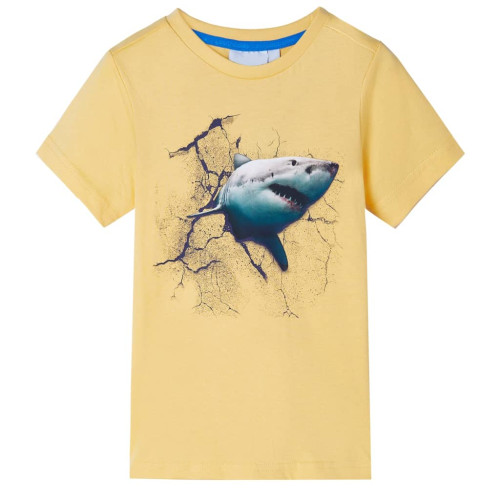 vidaXL T-shirt för barn gul 128