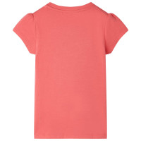 Produktbild för T-shirt för barn korall 104