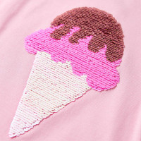 Produktbild för T-shirt för barn ljus rosa 92