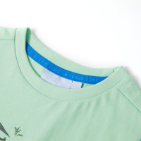 Produktbild för T-shirt med korta ärmar för barn ljusgrön 128