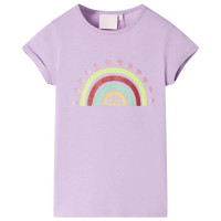 Produktbild för T-shirt för barn ljus lila 128