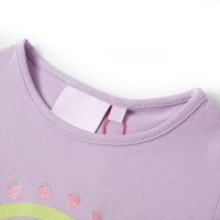 Produktbild för T-shirt för barn ljus lila 104