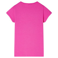 Produktbild för T-shirt för barn mörk rosa 128