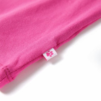 Produktbild för T-shirt för barn mörk rosa 128