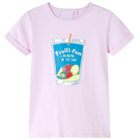 Produktbild för T-shirt för barn mild rosa 128