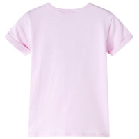 Produktbild för T-shirt för barn mild rosa 128