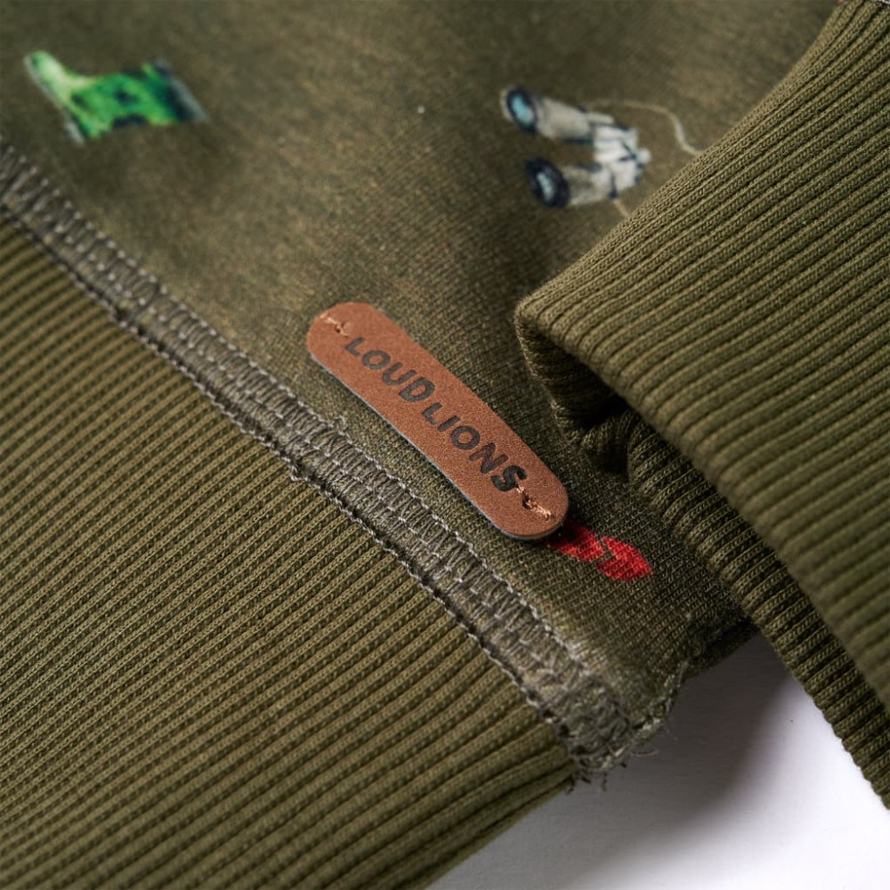 Produktbild för Barntröja khaki 128