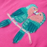 Produktbild för T-shirt för barn mörk rosa 92