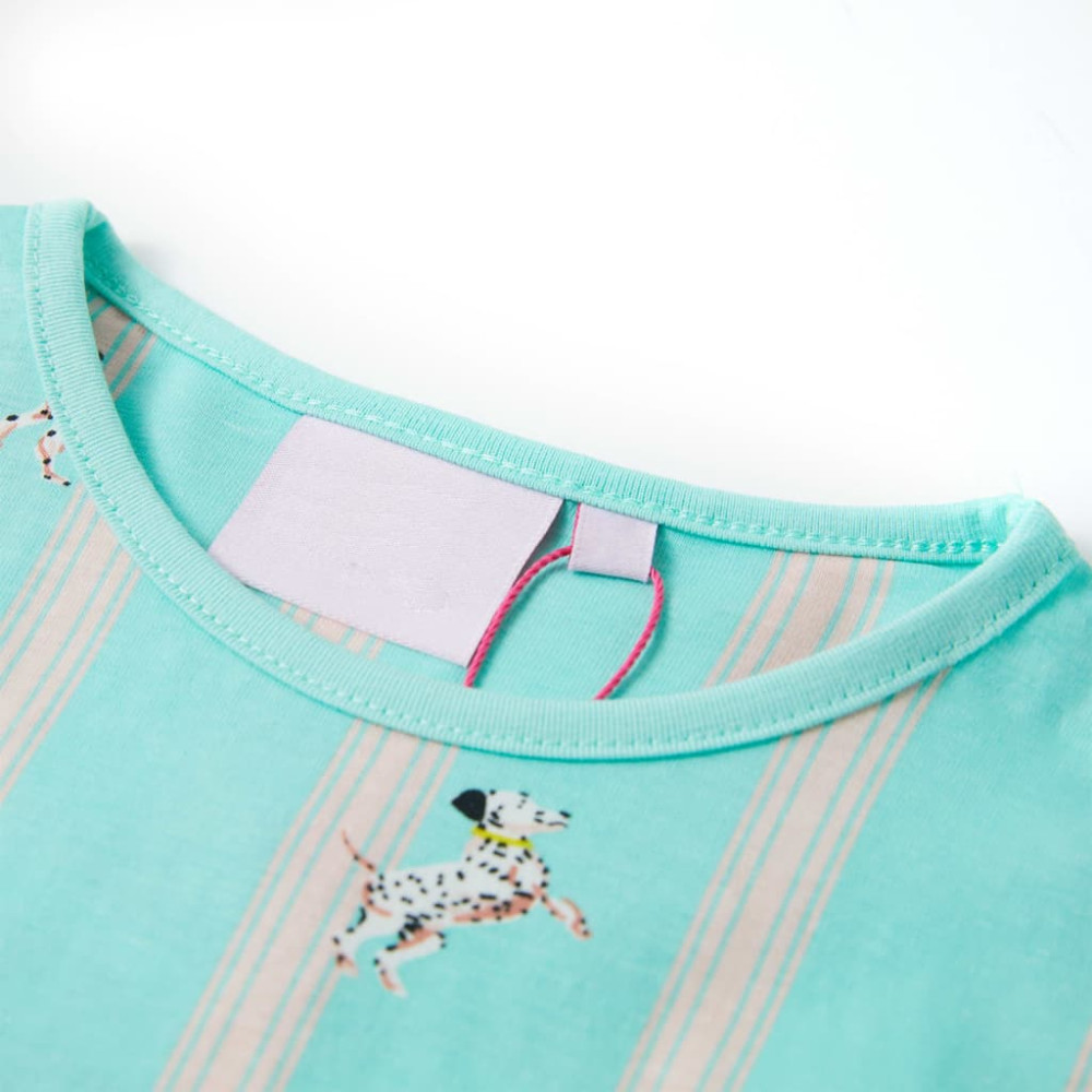 Produktbild för Barnpyjamas med korta ärmar för barn ecru 128