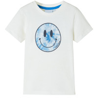 Produktbild för T-shirt för barn ecru 116