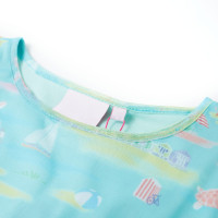 Produktbild för Barnklänning ljus havsblå 92