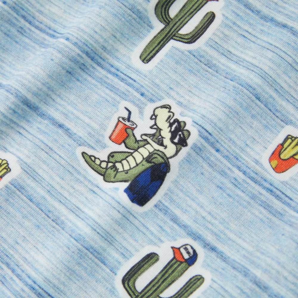 Produktbild för T-shirt för barn blandat blått 140