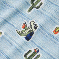 Produktbild för T-shirt för barn blandat blått 140