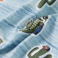 Produktbild för T-shirt för barn blandat blått 140