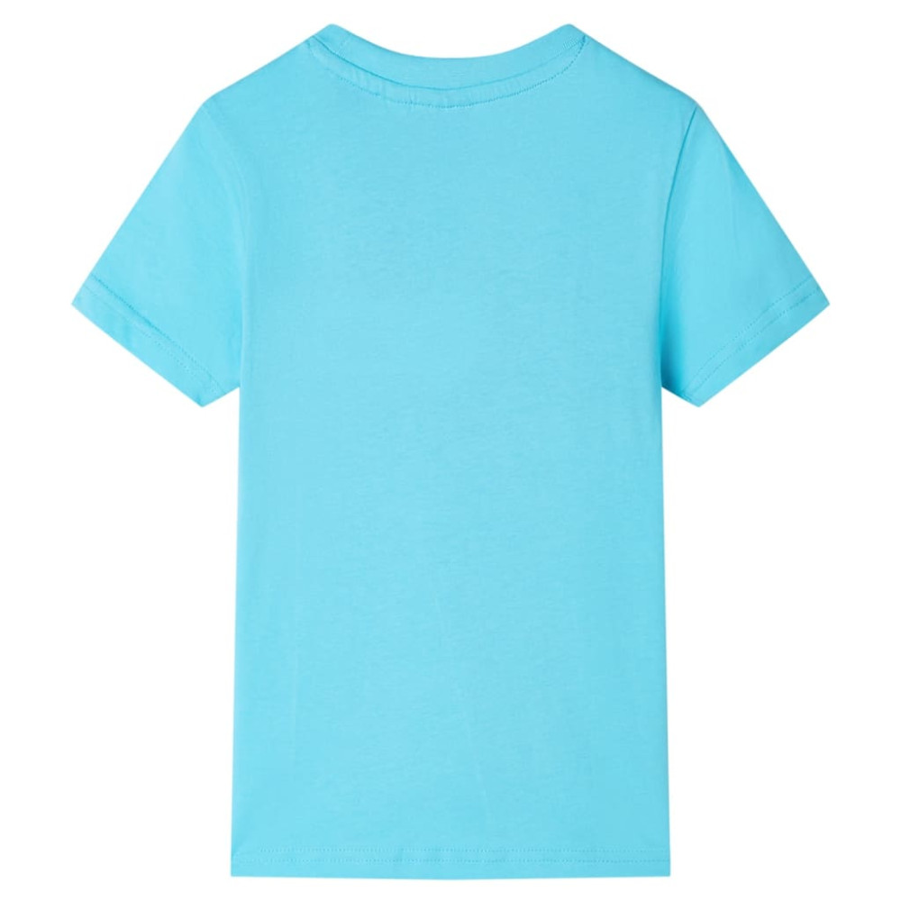 Produktbild för T-shirt med korta ärmar för barn aqua 116