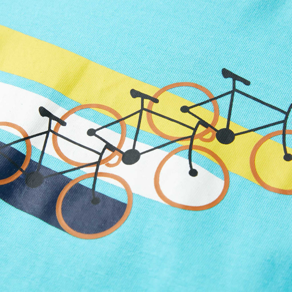 Produktbild för T-shirt med korta ärmar för barn aqua 116