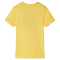 Produktbild för T-shirt med korta ärmar för barn ljus ockra 104