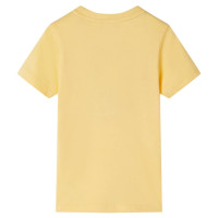 Produktbild för T-shirt med korta ärmar för barn gul 92