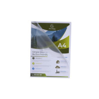 Produktbild för Aktmapp EXACOMPTA A4 0,12mm klar 100/fp