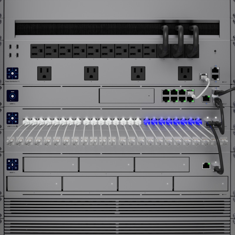 Produktbild för Ubiquiti USW-Pro-Max-24-PoE L3 2.5G Ethernet (100/1000/2500) Strömförsörjning via Ethernet (PoE) stöd Grå
