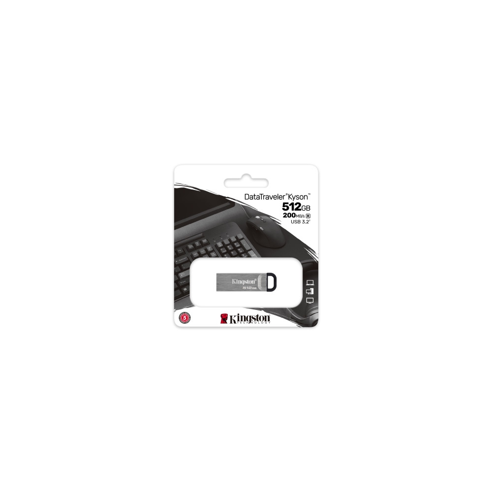 Produktbild för Kingston DataTraveler Kyson - USB flash-enhet - 512 GB