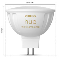 Produktbild för Hue White Ambiance GU5.3 MR16 12V 400lm 1-pack