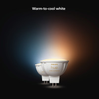 Produktbild för White Ambiance GU5.3 MR16 12V 400lm 2-pack