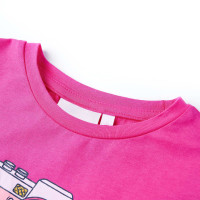 Produktbild för T-shirt för barn mörk rosa 116