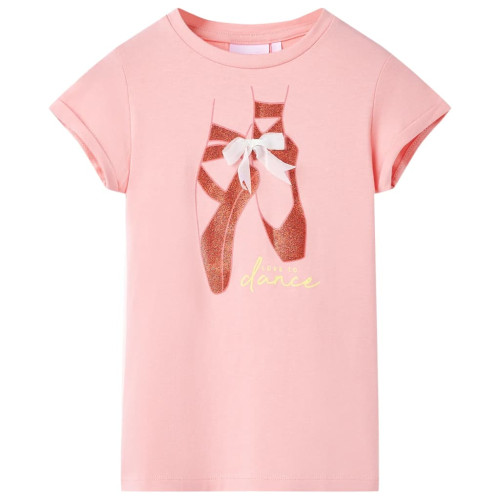 vidaXL T-shirt för barn rosa 128