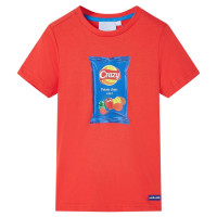 Produktbild för T-shirt med korta ärmar för barn röd 116