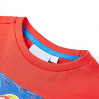 Produktbild för T-shirt med korta ärmar för barn röd 116