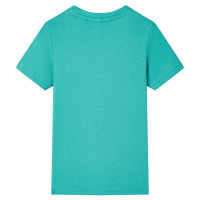 Produktbild för T-shirt med korta ärmar för barn mörk mintgrön 104