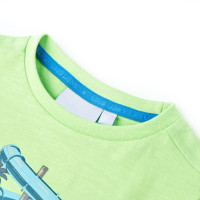 Produktbild för T-shirt för barn neongrön 128
