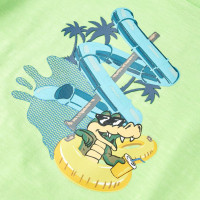 Produktbild för T-shirt för barn neongrön 128