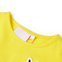 Produktbild för T-shirt för barn stark gul 104