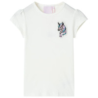 Produktbild för T-shirt för barn ecru 92